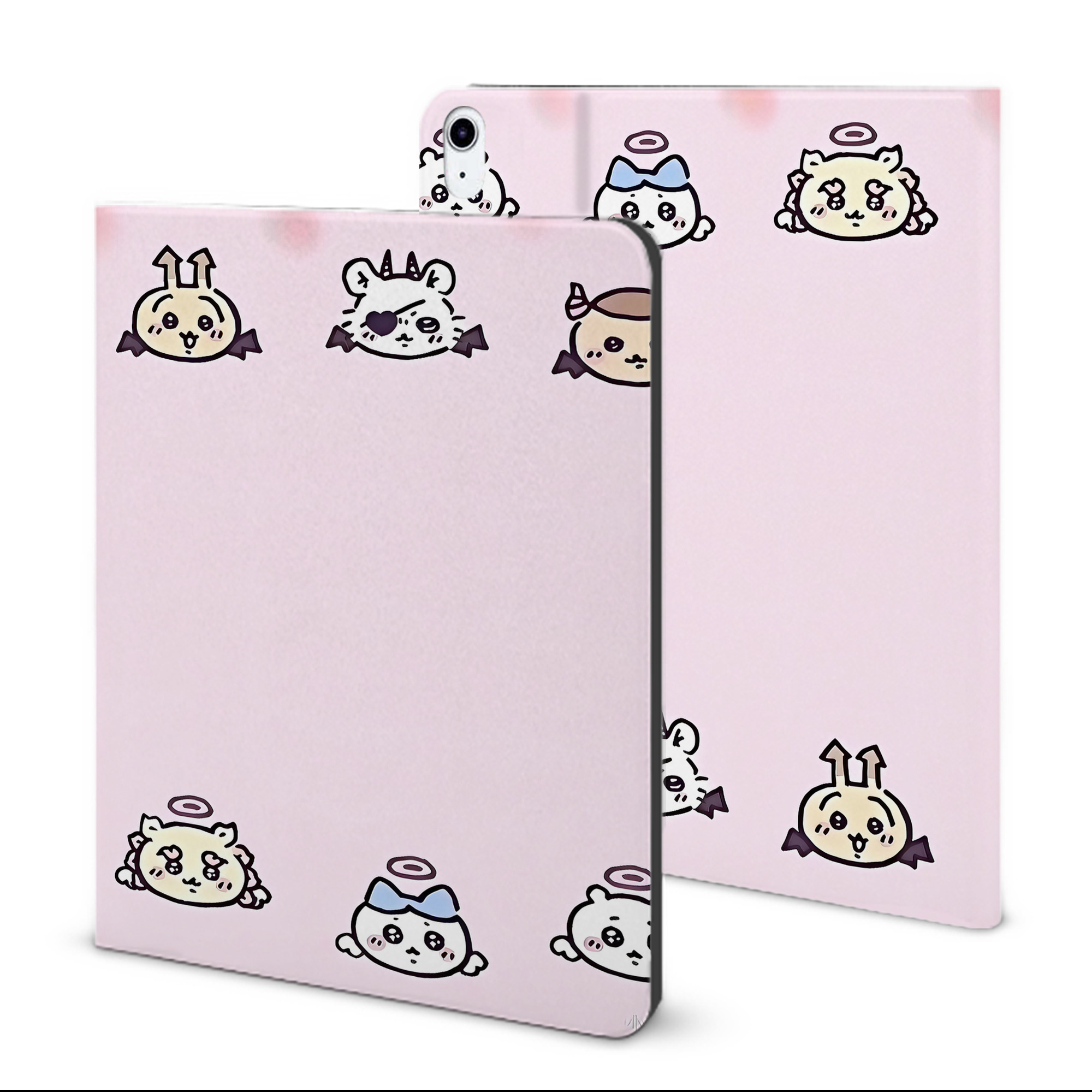 （画像用） ちいかわ Chii-kawa IPad ケース ブック型 PUレザー TPU 耐衝撃 軽量 薄型 ペン収納なし 全面保護 IPad 各モデル対応